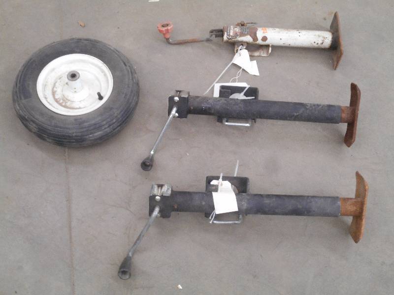 Lot Of (3) Trailer Jacks & (1) Whee...