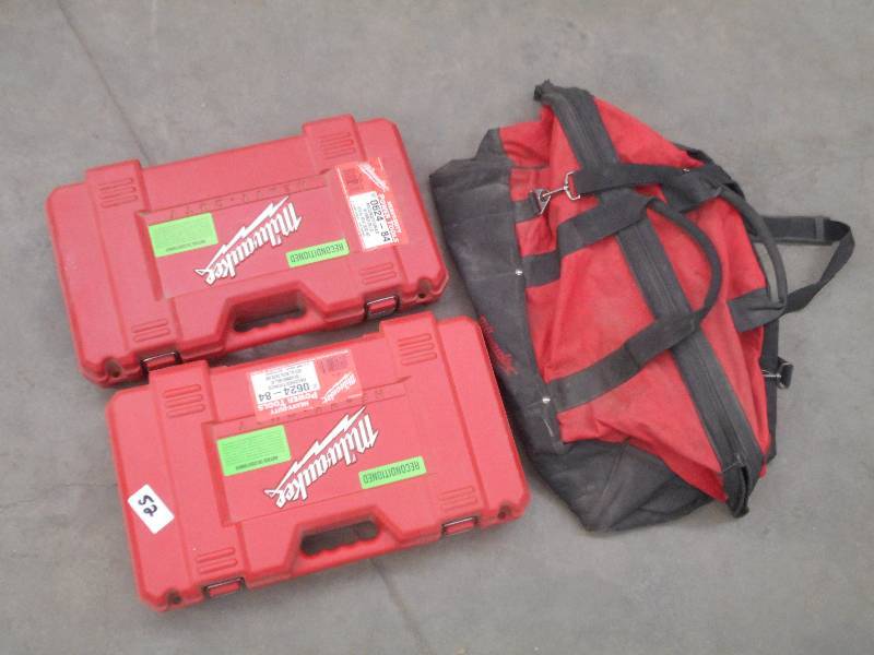 (2) Empty Milwaukee Tool Cases & La...