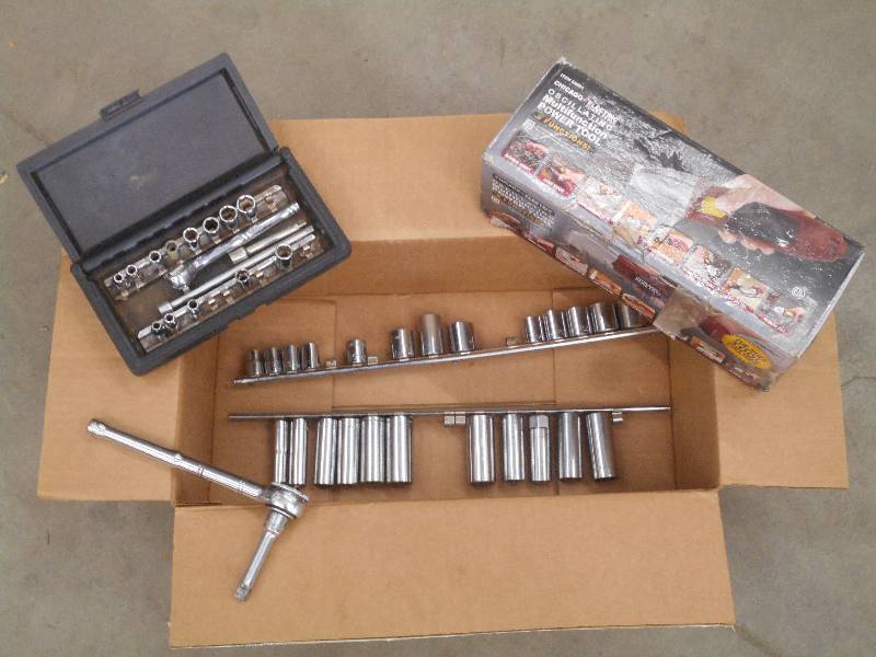 Box Of Socket Sets & Multi-Function...