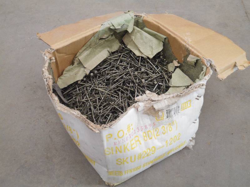 12-Full 50# Box Of 8D Sinker Nails...