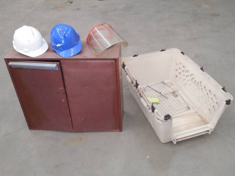 Lot Of Dog Kennel, Shop Cabinet, (...