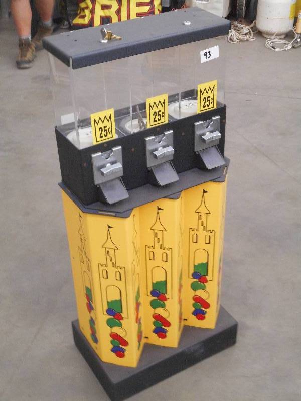 3-Section 25-Cent Candy Dispenser W...