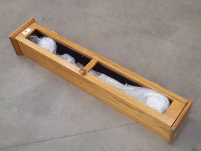 4ft Wooden CD-Tower Stand With Glas...