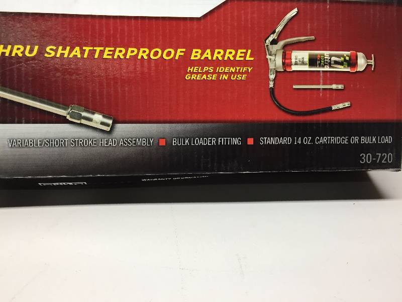 lot 13 image: PLEWS LUBRIMATIC ULTRAVIEW PISTOL GRIP GREASE GUN