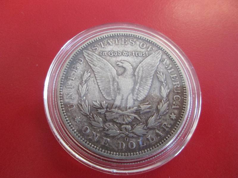 1894-O (New Orleans Mint) Morgan Silver Dollar in protective capsule (SEMI KEY DATE)