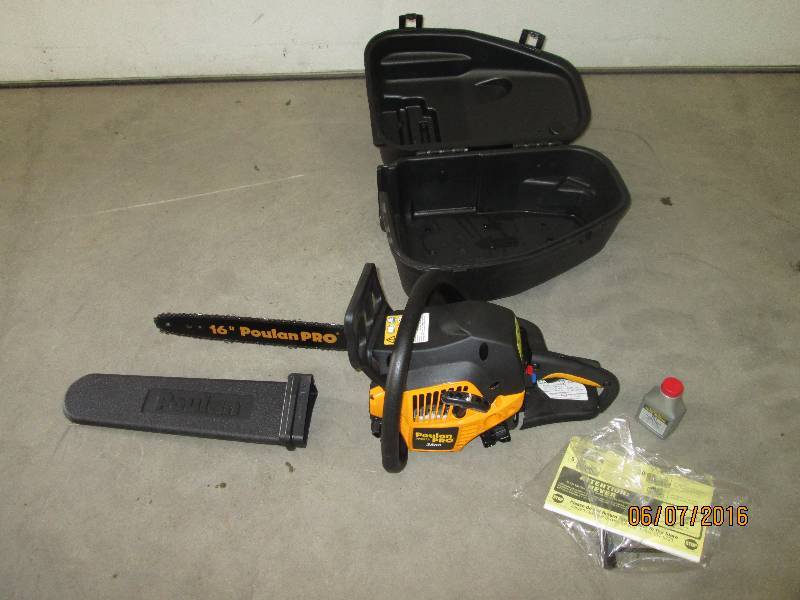lot 8 image: Poulan Pro 38cc Chainsaw With Case,...