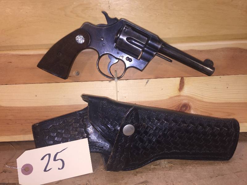 lot 25 image: Colt Army Special Revolver with holster