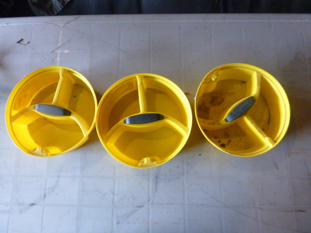lot 8 image: 3 Hardware Store Stacker Pails