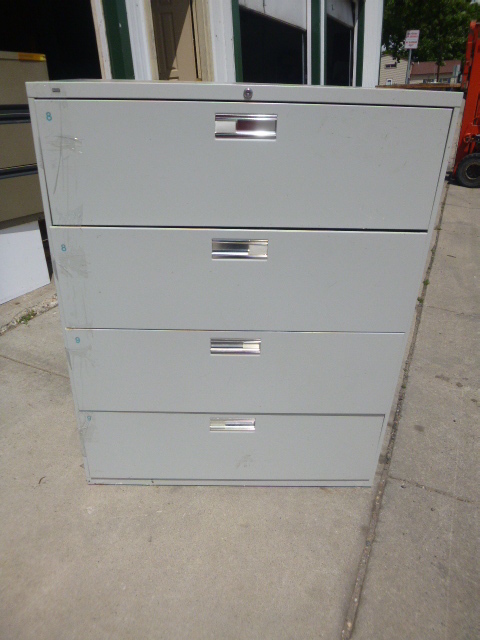lot 63 image: 4 Drawer Lateral File Cabinet