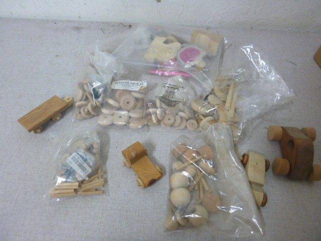 lot 88 image: Miscellaneous Wooden Toy Items