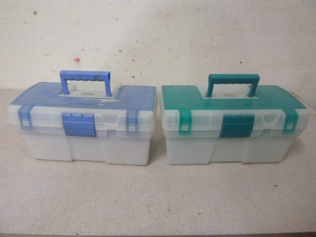 lot 112 image: 2 Keter Toolboxes