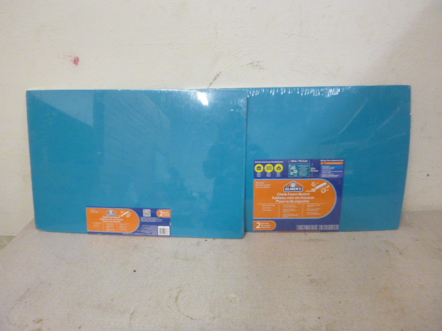 lot 212 image: 2 Elmers Foam Chalk Boards