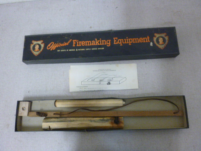 lot 242 image: Boy Scouts of America Official Firemaking Equipment