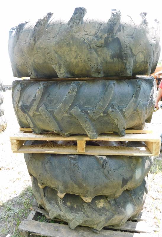 lot 44 image: Foam Filled Low Profile Tires on Ingersoll Rand Rims #2