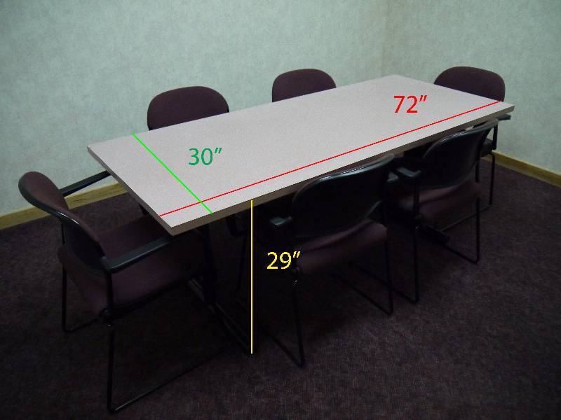 lot 14 image: MeetingBreak Room Table and Chairs
