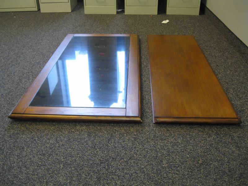 lot 55 image: Wood Table Top  Counter Top with S...