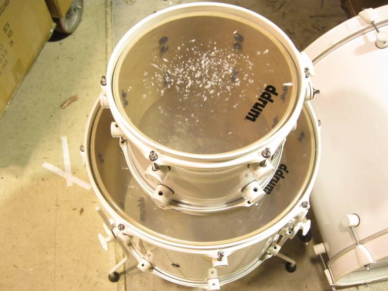 lot 67 image: 3 Pc Used Drum Set...