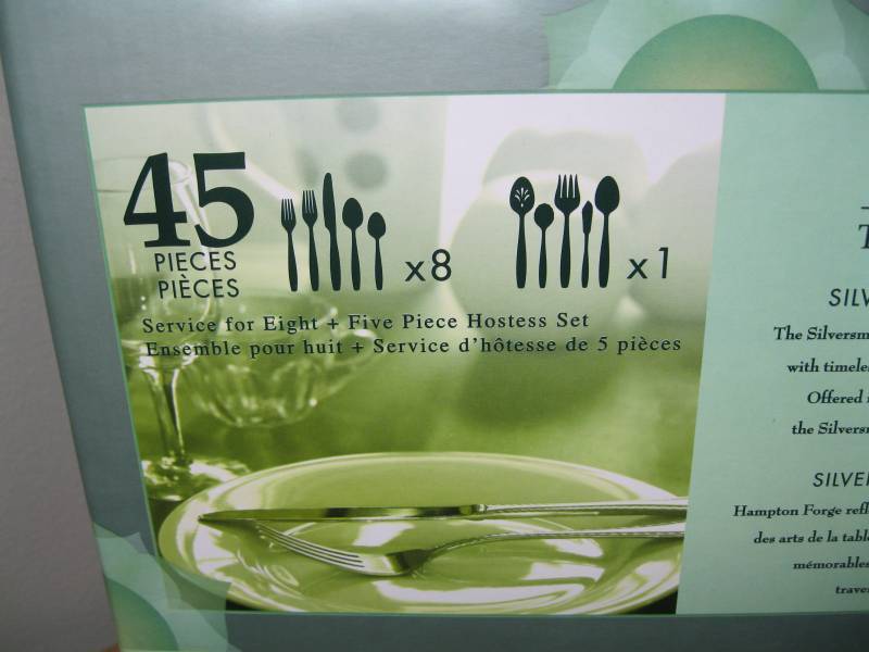 lot 233 image: Lot of 3 Hampton Forge 45 piece fla...