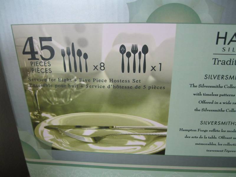 lot 245 image: Lot of 3 Hampton Forge 45 piece fla...