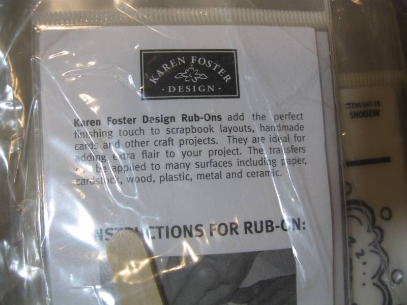 lot 336 image: Lot of 96 Karen Foster Word Rub Ons...