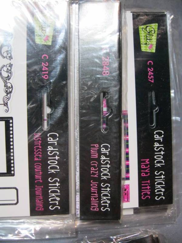 lot 346 image: Lot of 72 Glitz Design Cardstock St...