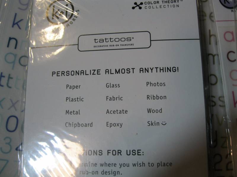 lot 348 image: Lot of 144 KI Memories Tattoos Deco...
