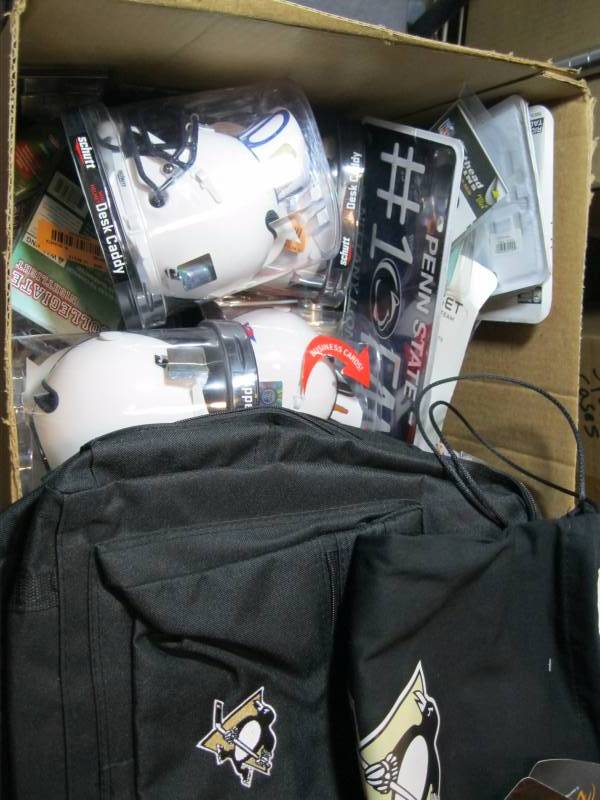 lot 361 image: Large Lot Sports Fan Items - Desk H...