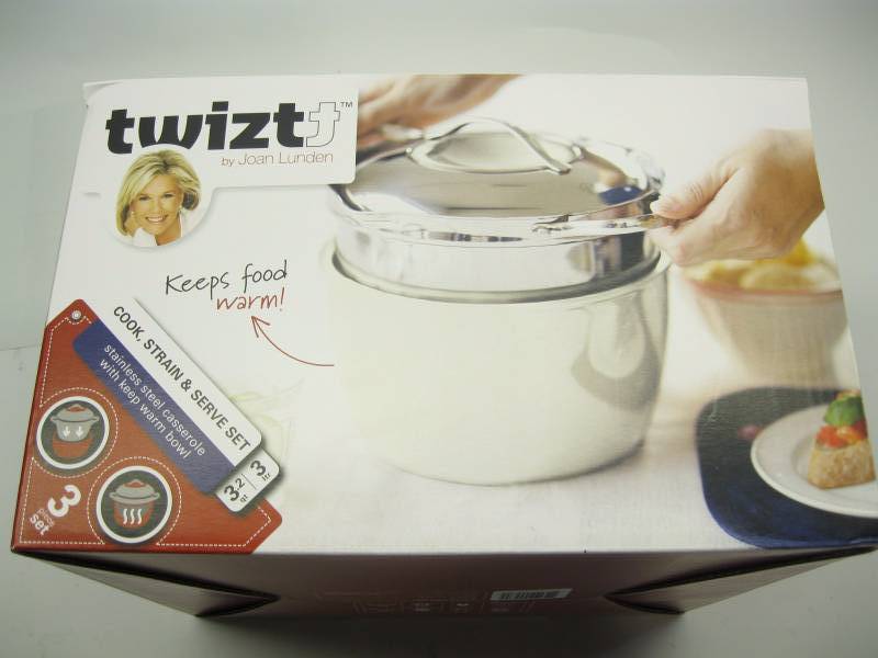 lot 1125 image: Cook Strain Serve set 3.2 QT 8 cas...