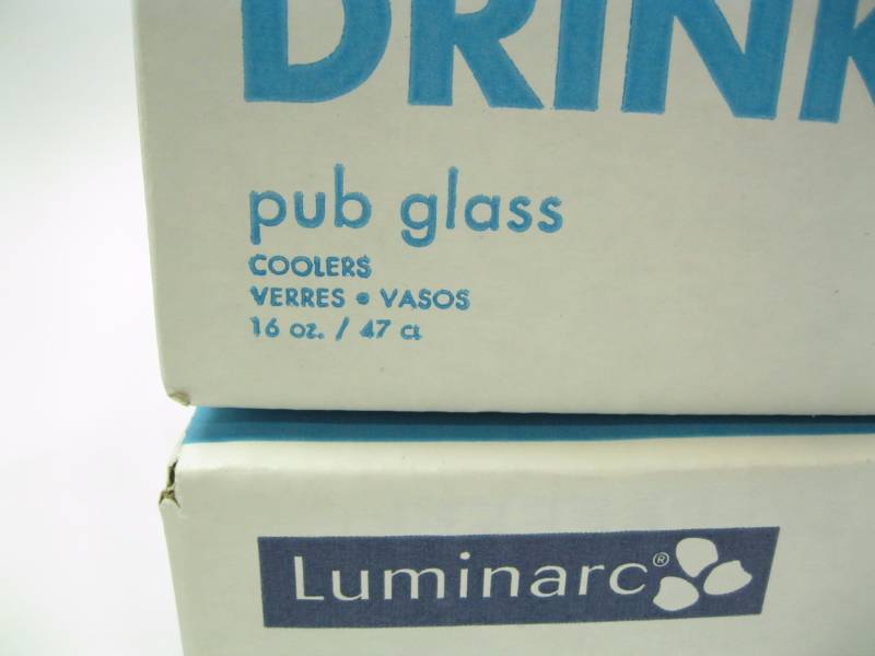 lot 1146 image: Lot of 20 Luminarc 16oz Pub Glasses...