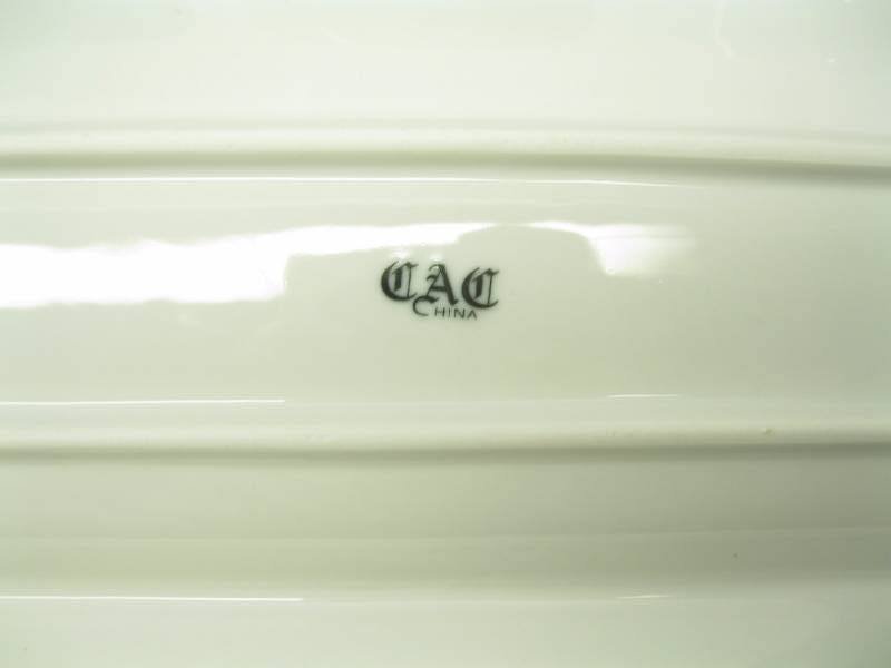 lot 1179 image: Lot of 2 CAC China Serving tray pla...