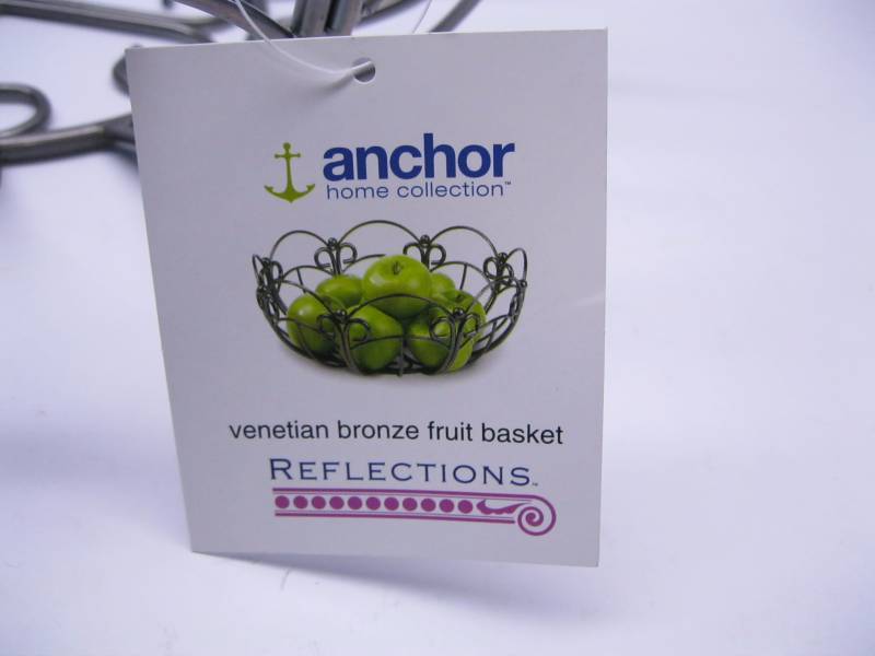 lot 1235 image: Anchor Venetian Bronze Fruit Basket...