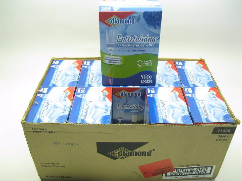 lot 1501 image: Lot of 10 - 100 PC Diamond Plastic ...