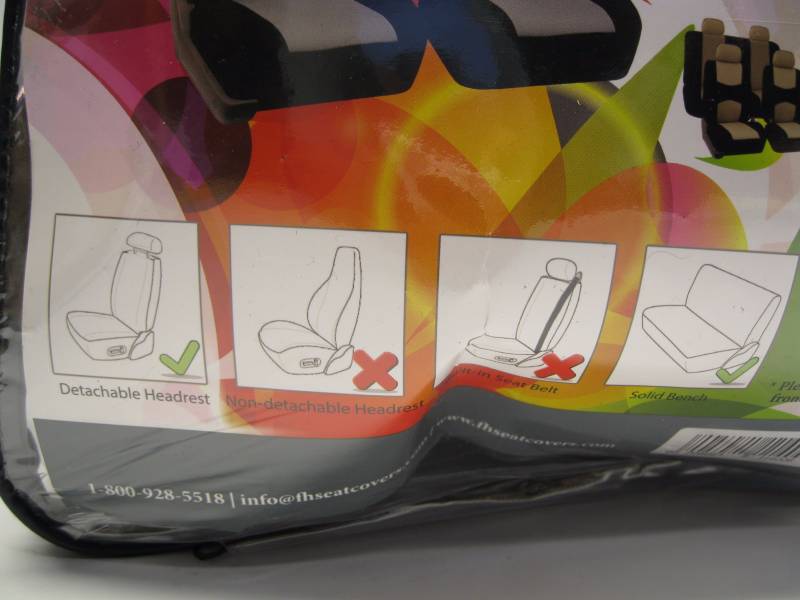 lot 1602 image: FH Group - Flat Cloth Car Seat Cove...
