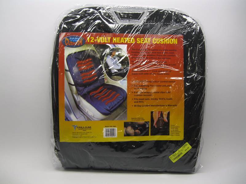 lot 1615 image: Cozy Cushion 12 Volt Heated Seat Cu...