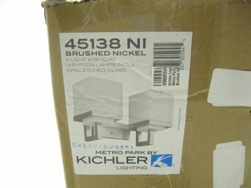 lot 2563 image: Kichler 45138NI Brushed Nickel Metr...