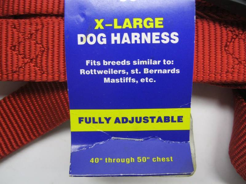 lot 3018 image: XL Dog Harness - Fully Adjustable N...