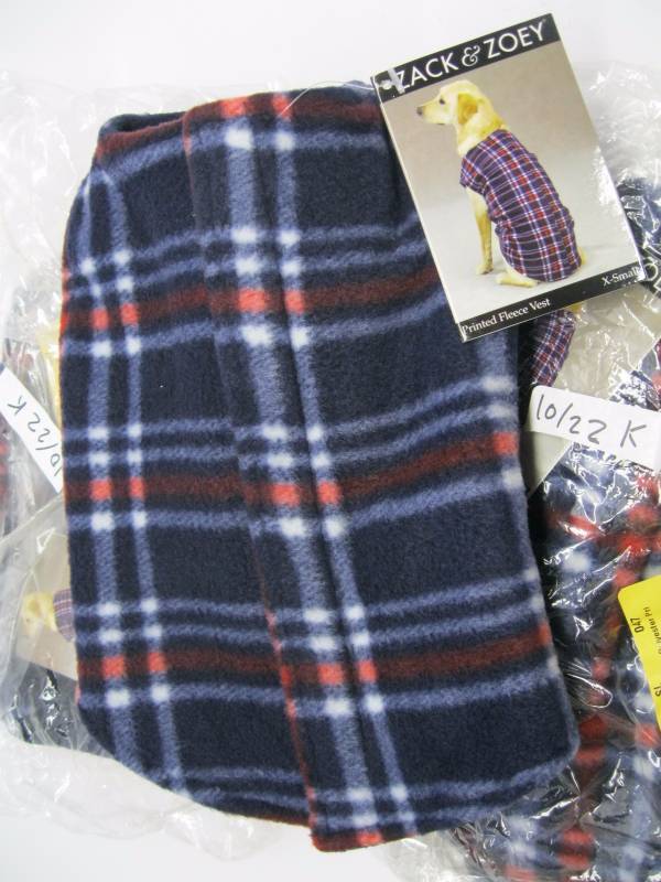 lot 3022 image: Lot of 3 Zack and Zoey XS Dog Fleec...