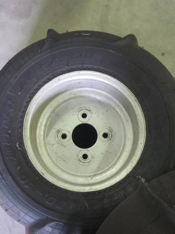 lot 14 image: Set of 2 Kenda Dune Runner ATV Tires & Rims