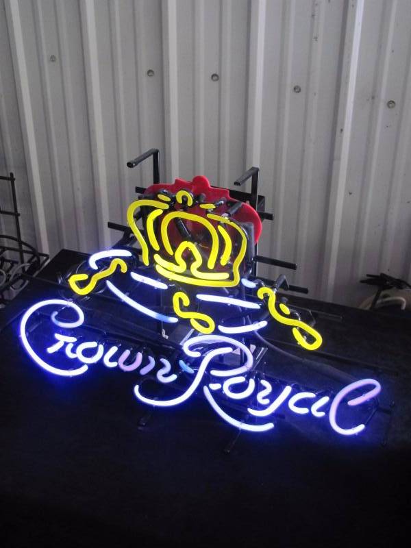 lot 33 image: Crown Royal Neon Bar Sign