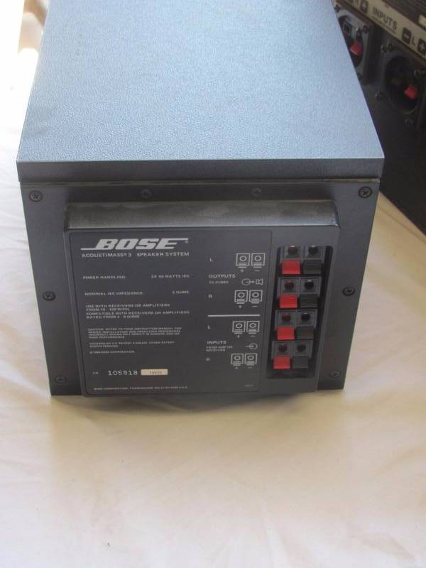 lot 117 image: Lot of 2 Bose Acoustimass Speakers