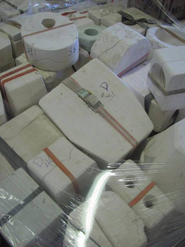 lot 156 image: Ceramic Molds Pallet #11
