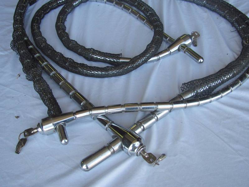 lot 174 image: Lot of 3 Cobra Link Motorcycle Security Locks