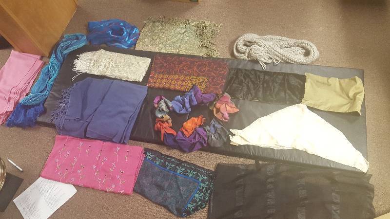 lot 102 image: Lot of (12) Assorted Womens Scarves