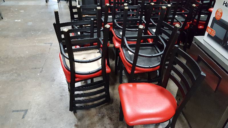 lot 49 image: Lot of (11) Restaurant Chairs