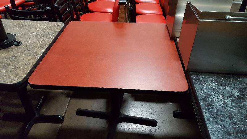 lot 47 image: Lot of (4) 4 top) Restaurant Tables
