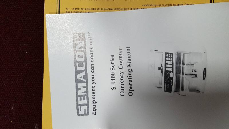 lot 26 image: Semacon S-1400 Bank Grade Currency Counter - New in box