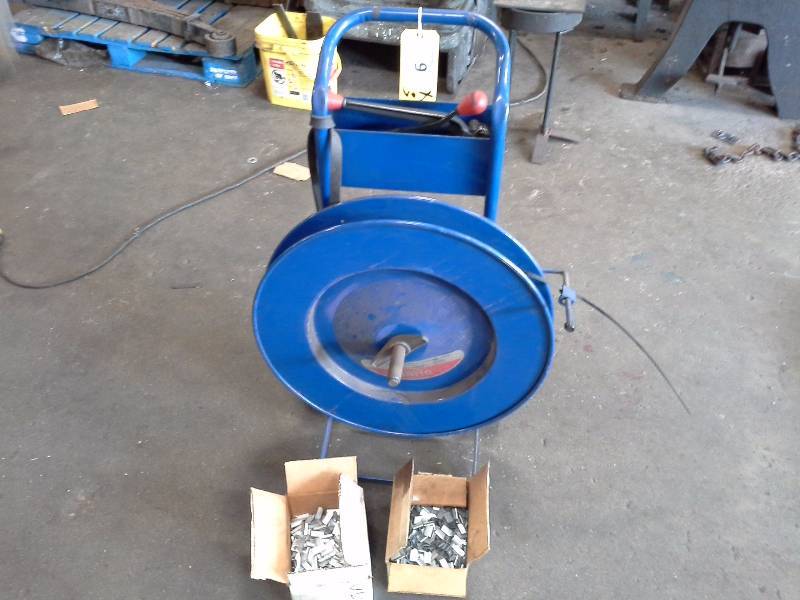 Metal Banding Cart with Clips