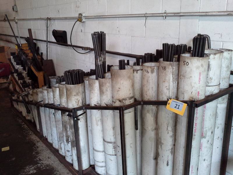 Large inventory of threaded stock