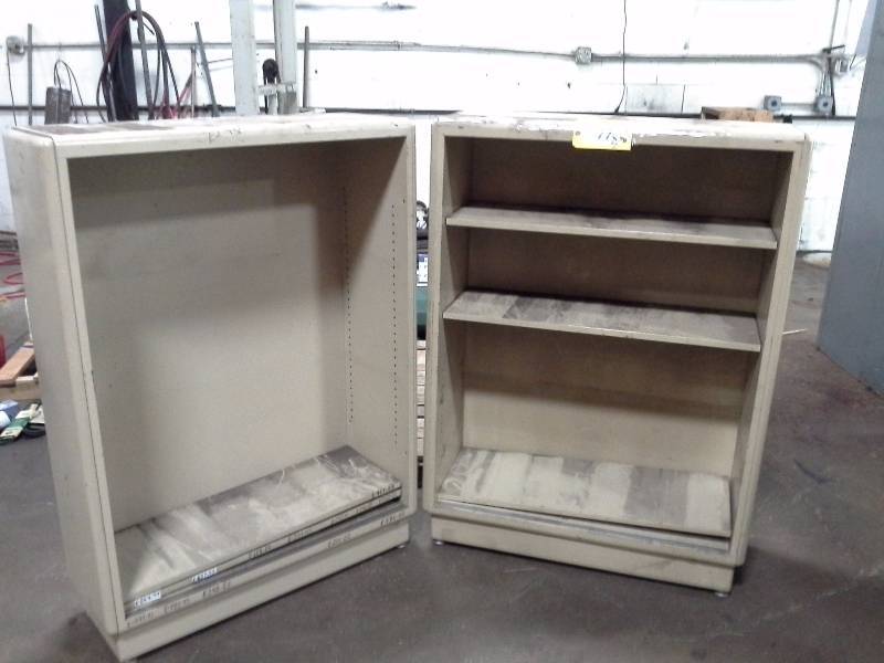 Metal Shelves, Pair