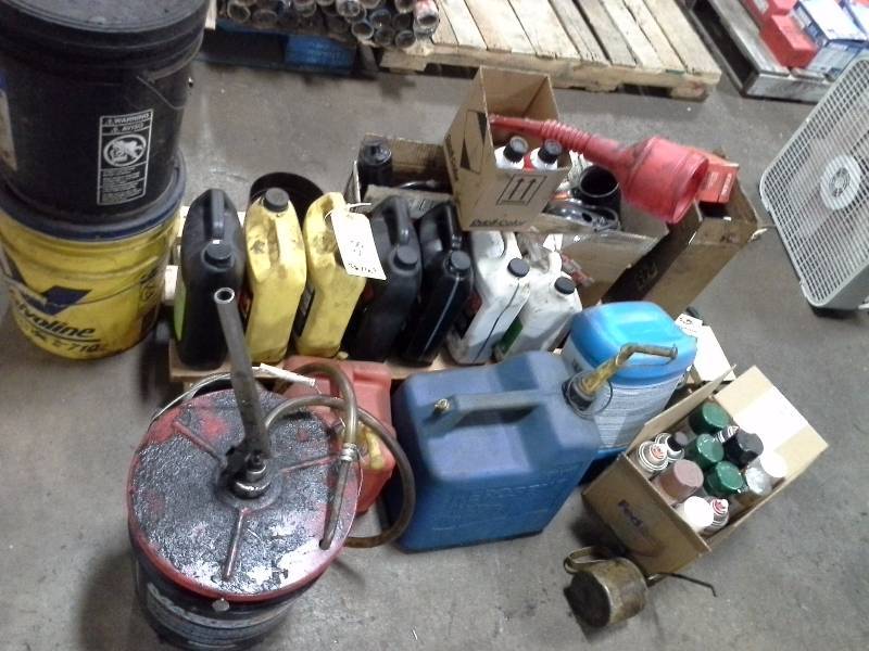 Lot of Misc. Fluids, Oils and Accessories